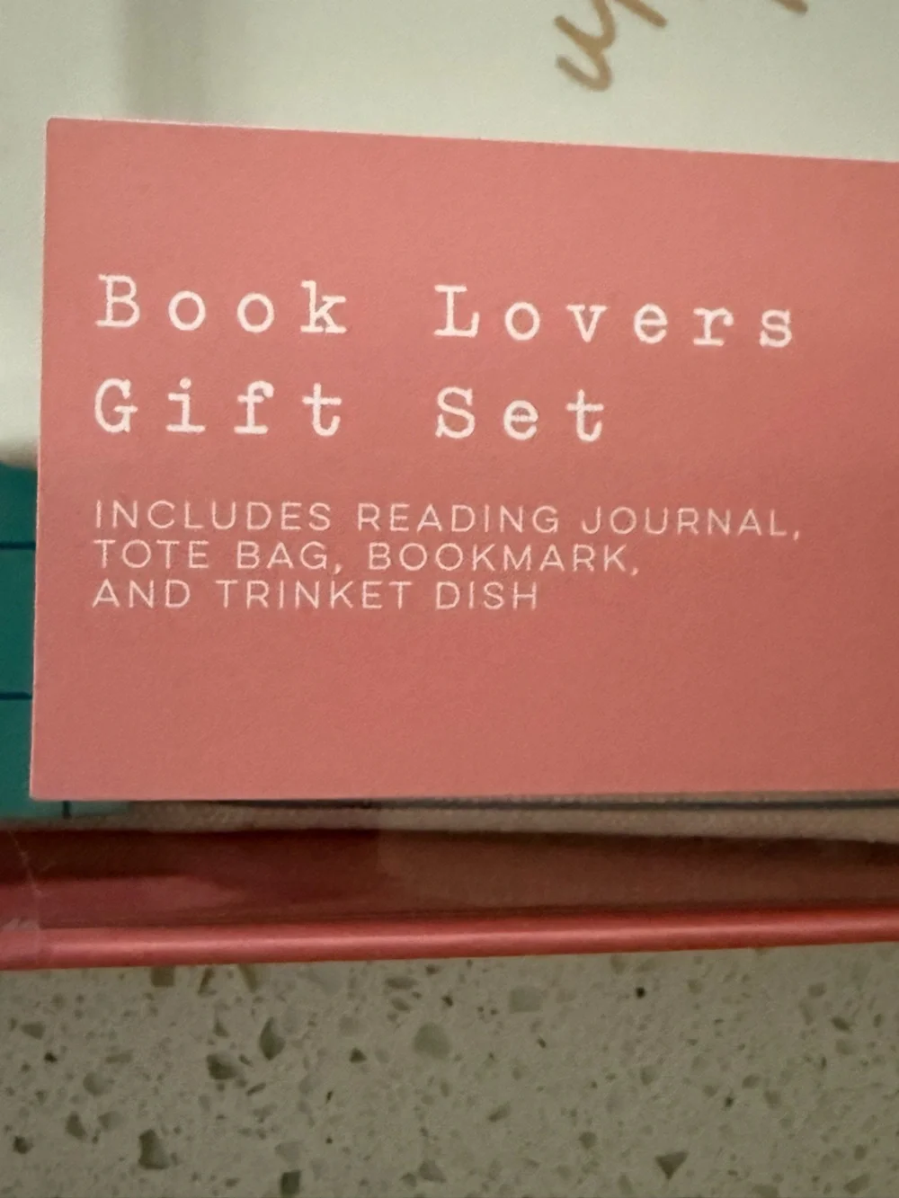 CBE Book Lovers Gift Set - tote, journal, bookmark, trinket dish